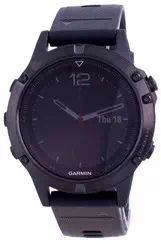 Garmin Forerunner Fenix 5 Outdoor Fitness GPS Black Sapphire With Black Band 010-01688-11 Multisport Watch