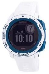 Garmin Instinct Solar Surf Edition Fitness GPS Pulseira de silicone branca 010-02293-08 Relógio multiesportivo
