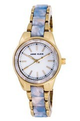 Anne Klein Two Tone Stainless Steel Mother Of Pearl Dial Quartz 3212LBGB Women\'s watch