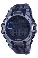Relógio masculino Westar com pulseira de silicone digital 85005 PTN 003 100M