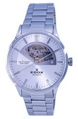 Edox Les Vauberts Open Heart Stainless Steel Silver Dial Automatic 850143MAIN 85014 3M AIN Men\'s Watch