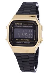 Casio Vintage Chronograph Alarm Digital A168WEGB-1B Unisexuhr
