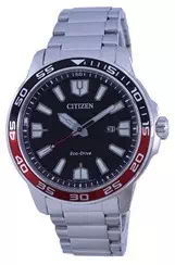 Citizen Black Dial Stainless Steel Eco-Drive AW1527-86E 100M Men\'s Watch