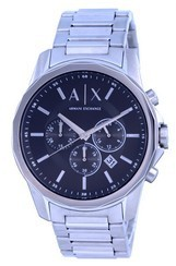 Relógio masculino Armani Exchange cronógrafo aço inoxidável quartzo AX1720