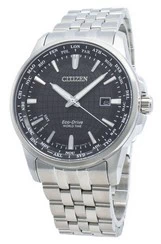 Relógio Citizen Eco-Drive BX1001-89E para homens, hora mundial