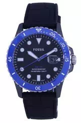 Fossil FB-01 Black Dial Silicon Strap Quartz CE5023 100M Men\'s Watch