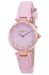 Coach Hayley Pink Leather Quartz 14503537 Women's Watch