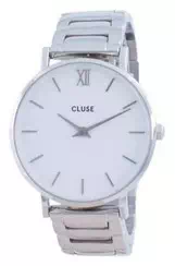 Cluse Minuit 3-Link White Dial Stainless Steel Quartz CW0101203026 Women\'s Watch