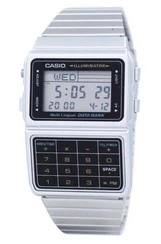 Casio Digital Stainless Steel Data Bank Multi-Lingual DBC-611-1DF DBC611-1DF Men\'s Watch