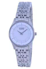 Citizen White Dial Stainless Steel Eco-Drive EG3210-51A Women\'s Watch