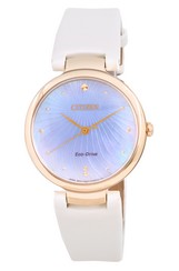 Citizen Mother Of Pearl Dial Satin Eco-Drive EM0853-22D Women\'s Watch