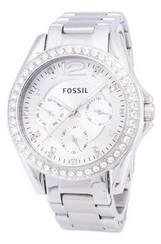 Fossil Riley Multifunction Crystal Dial ES3202 Women\'s Watch