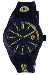 Ferrari Scuderia  Analog Silicon Black Dial Quartz F0830302 Men's Watch