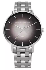 Relógio masculino FCUK cinza mostrador de aço inoxidável quartzo FC1306TM