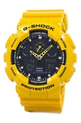 Casio G-Shock GA-100A-9ADR GA100A-9ADR Velocity Indicator Alarm Men's Watch