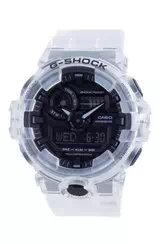 Casio G-Shock Transparent Pack Analog Digital Quartz Diver\'s GA-700SKE-7A GA700SKE-7 200M Men\'s Watch