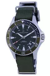 Relógio masculino Hamilton Khaki Navy Scuba Green Dial automático H82375961 100M