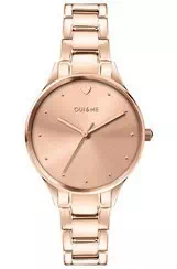 Oui & Me Petite Bichette Rose Gold Tone Stainless Steel Quartz ME010156 Women\'s Watch