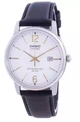 Casio White Dial Leather Strap Quartz MTS-110L-7AV MTS110L-7AV Men's Watch