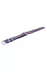 Ratio NATO35 Blue And Orange Polyester 22mm Watch Strap