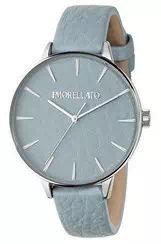 Relógio feminino Morellato Ninfa Azure com mostrador pulseira de couro quartzo R0151141515