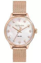 Relógio feminino Trussardi T-Complicity em madrepérola quartzo R2453130501