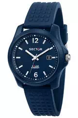 Sector 16.5 Blue Sunray Silicon Strap Quartz R3251165002 Men\'s Watch