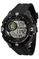 Relógio masculino setor EX-04 com pulseira de silicone digital quartzo R3251535001