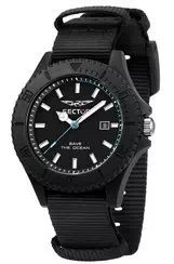 Relógio masculino setor Save The Ocean Black Matt Dial Quartz R3251539002