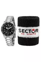 Sector 230 Black Dial Stainless Steel Quartz R3253161529 100M Women's Watch