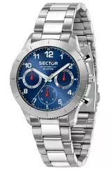Sector 270 Blue Sunray Dial Stainless Steel Quartz R3253578016 Men\'s Watch