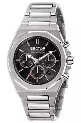 Setor 960 cronógrafo mostrador preto de aço inoxidável quartzo R3273628002 100M relógio masculino