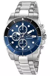 Sector 450 Chronograph Blue Sunray Dial Stainless Steel Quartz R3273776003 100M Men\'s Watch