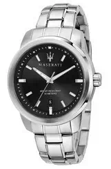Maserati Successo Black Dial Stainless Steel Quartz R8853121006 Men\'s Watch