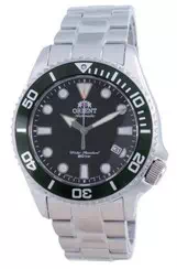 Orient Green Dial Stainless Steel Automatic Diver's RA-AC0K02E00C 200M Men's Watch