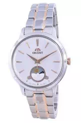 Relógio feminino Orient Classic Sun & Moon Quartz RA-KB0001S10B