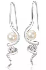 Morellato Luminosa Stainless Steel Cultured Pearl SAET12 Women's Drops Earrings