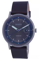 Relógio masculino Skagen Henriksen cinza titânio quartzo SKW6753