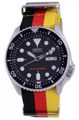 Relógio masculino Seiko Diver automático de poliéster SKX007K1-var-NATO26 200M