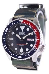 Seiko Automatic Diver's 200M Army NATO Strap SKX009J1-var-NATO5 Men's Watch