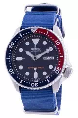Seiko Automatic Diver\'s Deep Blue SKX009K1-var-NATO8 200M Men\'s Watch