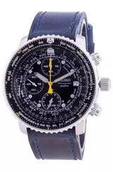 Relógio Seiko Pilot Flight SNA411P1-VAR-LS13, quartzo, cronógrafo 200M para homem