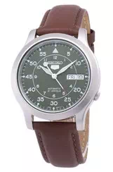 Seiko 5 Military SNK805K2-SS5 Automatic Brown Leather Strap Men's Watch