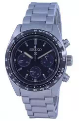 Seiko Prospex Speedtimer Chronograph Solar Black Dial SSC819 SSC819P1 SSC819P 100M Men\'s Watch
