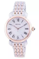 Relógio feminino Seiko Descubra mais Quartzo com mostrador branco SUR628 SUR628P1 SUR628P