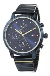 Relógio feminino Tommy Hilfiger Blake Blue Dial de aço inoxidável Quartz 1781893