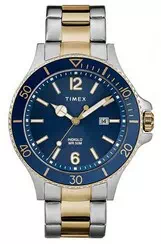 Timex Harborside Blue Dial Two Tone Stainless Steel Quartz TWG019600 Men's Watch