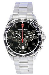 Victorinox Fieldforce Classic Chronograph Black Dial Quartz 241899 100M Men\'s Watch