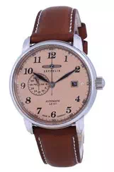 Relógio masculino Zeppelin LZ127 Graf bege mostrador automático 8668-5 86685