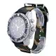 Relógio masculino Ratio Free Diver Chronograph Nylon Quartz Diver 48HA90-17-CHR-BLK-var-NATO5 200M